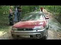 Subaru Outback crossing the puddle Subaru Outback crossing the puddle