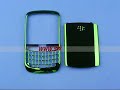 BlackBerry 8520 Titanium Bezel with Battery Cover - Green @