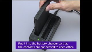 Charging the battery pack with BC-12(option)