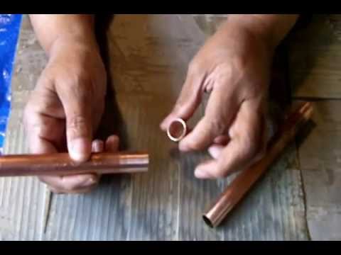 how to fasten copper pipe