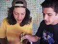 Comendo com farinha