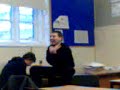 a boy called toby wing jumping from a table then hanging on to dear life to the white board funny stuff in world issues.  enjoy