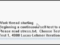 Prime 95 torture test on AMD Athlon64 x2 4400 @ 2.3ghz