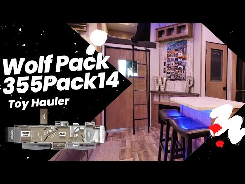 Thumbnail for Tour the 2023 Wolf Pack 355PACK14 Toy Hauler Video