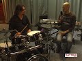 interview de claude salmieri et jean-luc masson (pdg de prodipe) par batteur magazine lors de la pr�sentation de la batterie �lectronique prodipe salmi�ri edrum dans les studios hocco.