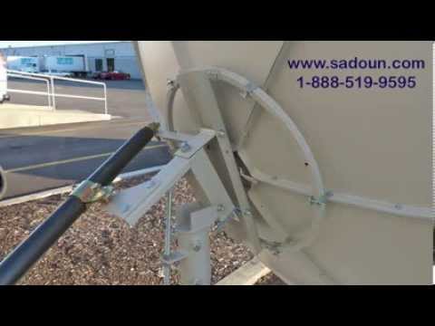 how to adjust c-band dish