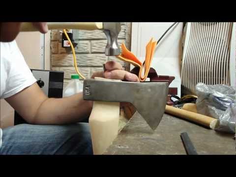 how to fasten an axe handle