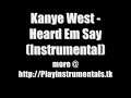 Kanye West – Heard Em Say (Instrumental)