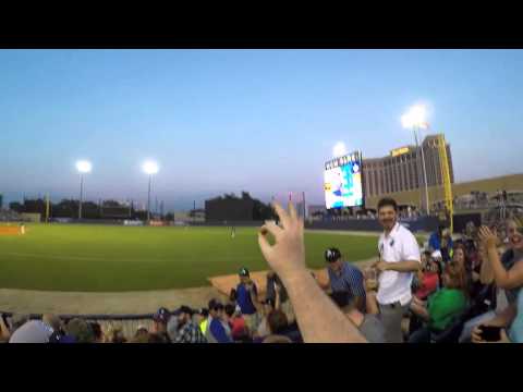 Fan Wearing GoPro Camera Snags Foul Ball Line Drive Barehanded