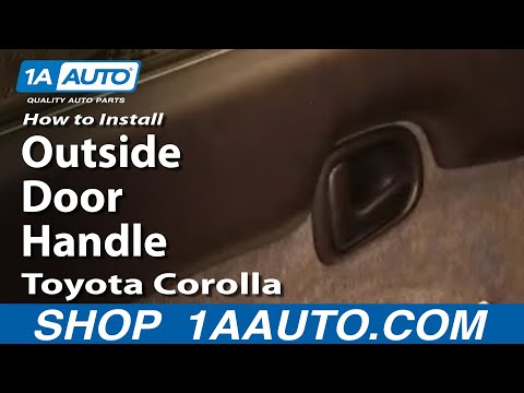 How To Install Replace Broken Outside Door Handle Toyota Corolla 94-97 1AAuto.com