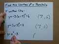 How to Find the Vertex of a Parabola