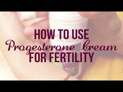 how to use progesterone cream to get pregnant