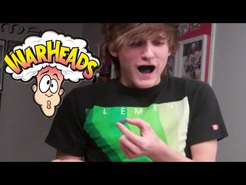 150 - Just 150 Warheads candies, and some Perrier lemon water. Thanks to Dylan Ridgway for filming.