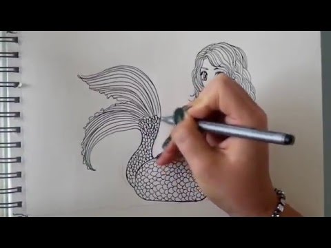 video-linktoworks-How to draw a Mermaid - step by step (requested) [Part 1 ...