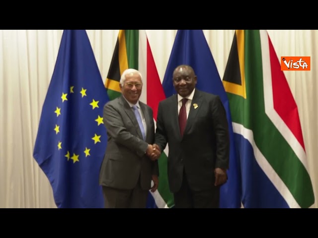 G20 Sudafrica, von der Leyen e Costa incontrano Presidente Ramaphosa a Johannesburg