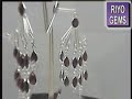 Silver Garnet Earring By Riyogems.com Jaipur Rasjthan India