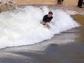 Standing wave body surfing