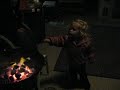 Rylee making Smores Rylee making Smores
