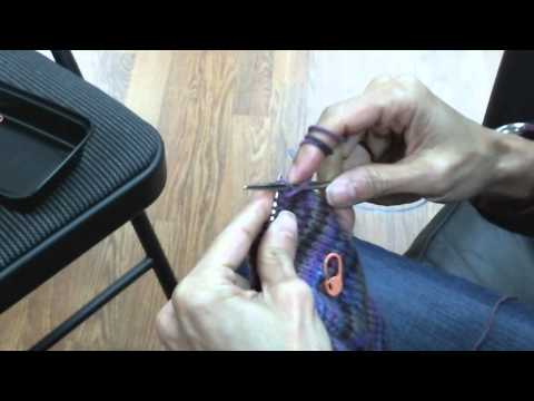 how to turn knitting needles