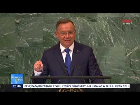 Wystąpienie prezydenta RP podczas Zgromadzenia Ogólnego ONZ