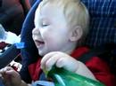 Evelyn in the car