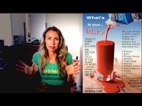 milk - Pus, blood, RBGH, naturally occurring hormones that cause cancer and more... Watch the