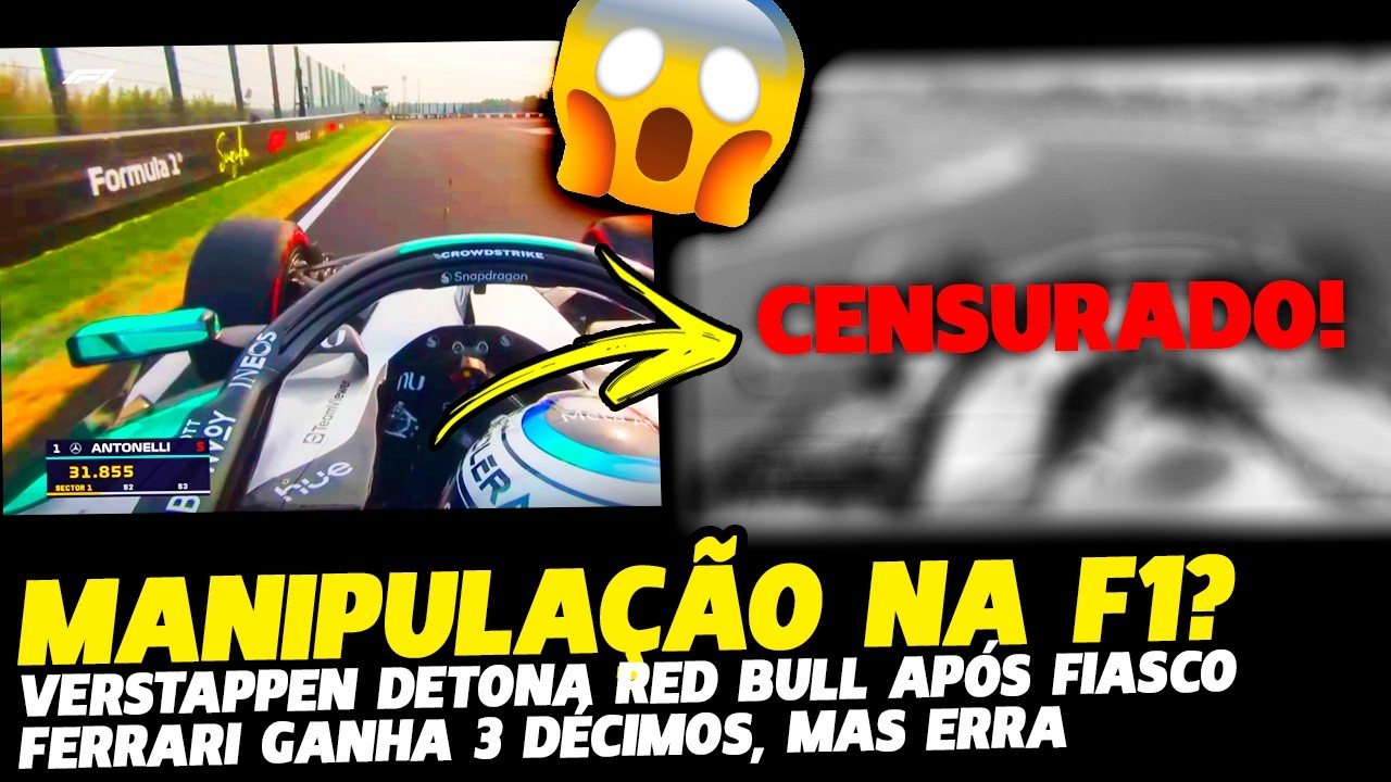 🚨F1 MANIPULA TRANSMISSÃO PARA ESCONDER FIASCO, VERSTAPPEN DETONA RED BULL | FÓRMULA 1 | GP EM CASA