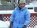 playing snow