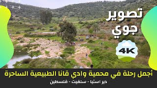 أجمل رحلة في محمية وادي قانا الطبيعية الساحرة - فلسطين | تصوير جوي |