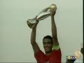 تقرير : محمد شبانهتاريخ بث التقرير : 17/11/2008 توج فريق الاهلي المصري بطلا لدوري  ابطال افريقيا لكرة القدم للمرة السادسة في تأريخه إثر تعادله مع مضيفه الكاميروني كوتون سبور ضمن  اياب الدور  النهائي للنسخة الاخيرة من البطولة.