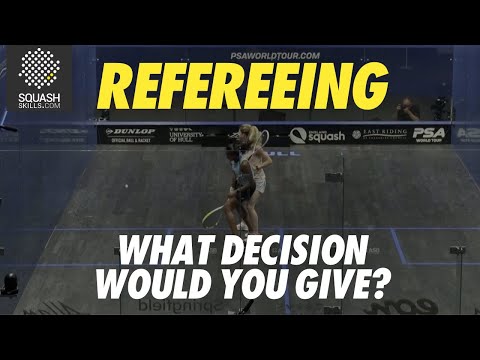 Squash Refereeing: Kennedy v Subramaniam - Stroke