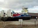 Hoverspeed Isle of Wight Hovercraft \"taking off\"