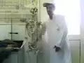 Ali Is harassing a SkeletonIn Midlle of the sciance class