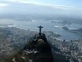 Flying arround Cristo Redentor and Rio de Janeiro