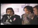 artist for amnesty award ceremony, jennifer lopez receives the award, teresa ruiz and nuestras hijas make a speech. antonio banderas talks about the femicides in juarez