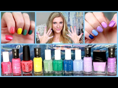 Nail - Open me for more info! ♥ I filmed this video a little while ago, and thought it was absolutely perfect with Easter coming up this weekend! The colors are p...