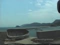 [V0080] 030605 愛媛県側の多々羅大橋から伯方の塩の伯方島を通過し大島東岸を経て３連の来島海峡大橋へ Japanese country roads; Yoshiumi Kurushima Kaikyo Bridge