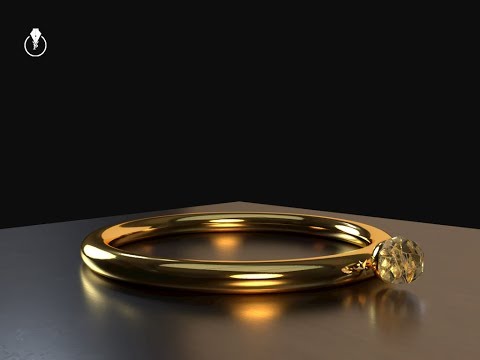 How to create a golden ring in Adobe Dimension CC