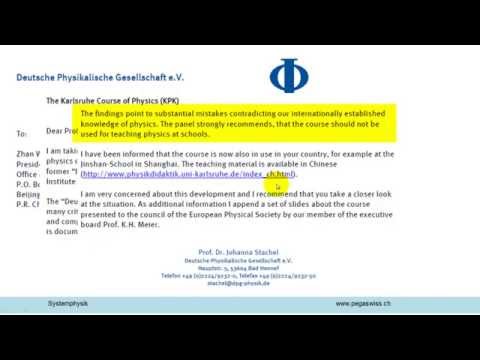 maurer - Impulsströme sind realer als Kräfte. Weil das der Vorstand der Deutschen Physikalischen Gesellschaft dies nicht begreifen will, hetzt er sogar die Chinesen g...
