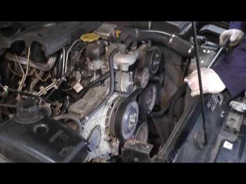 Replacing the serpentine belt on a Land Rover Discovery 300 TDI