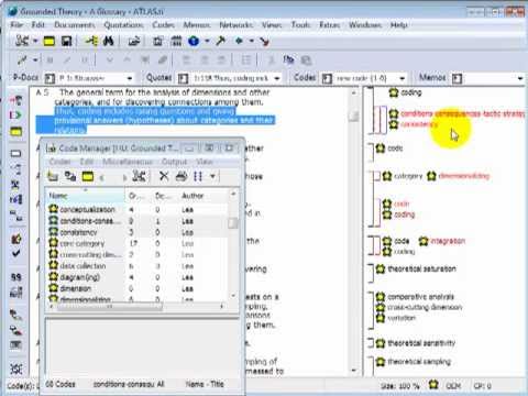 ATLAS.ti Tutorial: Coding Basics - Creating and assigning codes