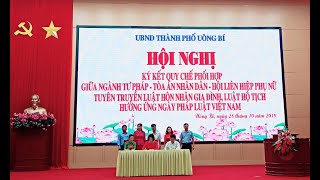 Ký kết quy chế phối hợp phổ biến pháp luật, trợ giúp pháp lý