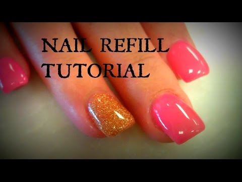how to fill acrylic nails step by step
