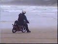 Honda CT110s ripping up a beach in Australia