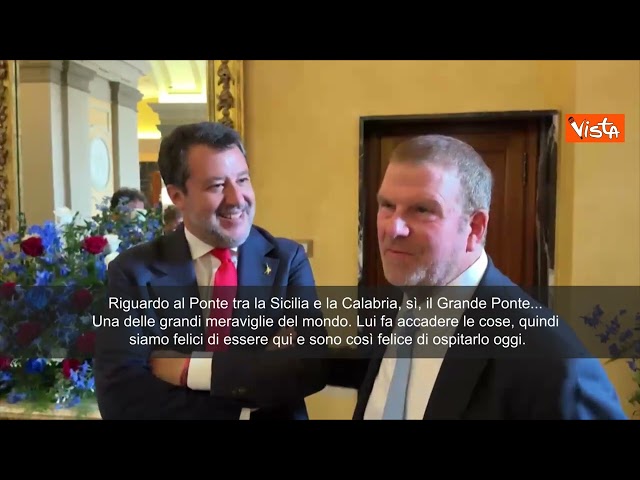 L'ambasciatore Usa Feritta: Il Ponte di Salvini sarà una delle grandi meraviglie del mondo