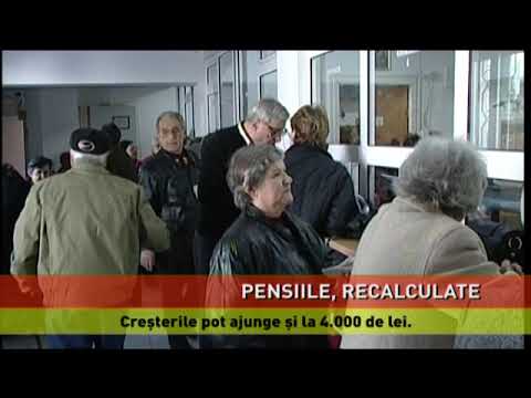Pensii recalculate, începând din aprilie