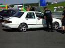 RST & Cossie going up the drag strip