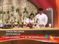 prepara unos sabrosos y nutritivos chiles rellenos.