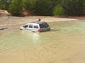 Jeep WJ sinks crossing river
