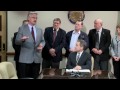 Click here to watch this video Governor signs permitting reform legislation